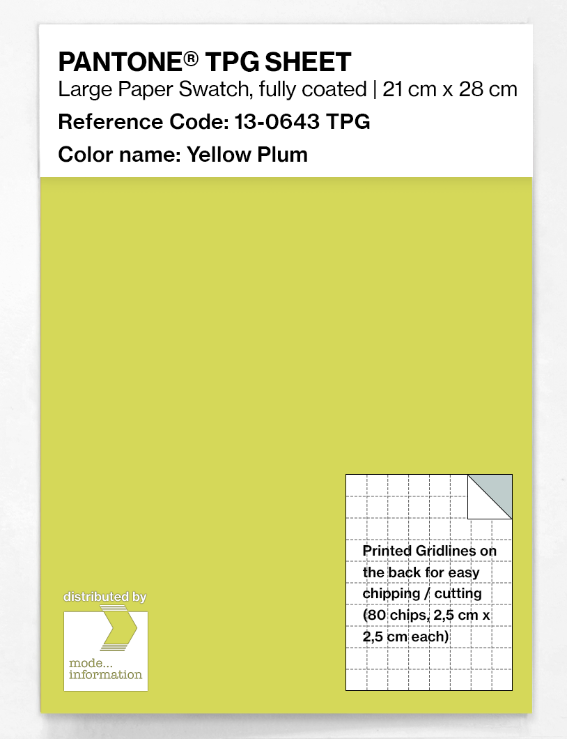 Artikelbild 1 des Artikels “PANTONE® TPG SHEET 13-0643 TPG Yellow Plum “