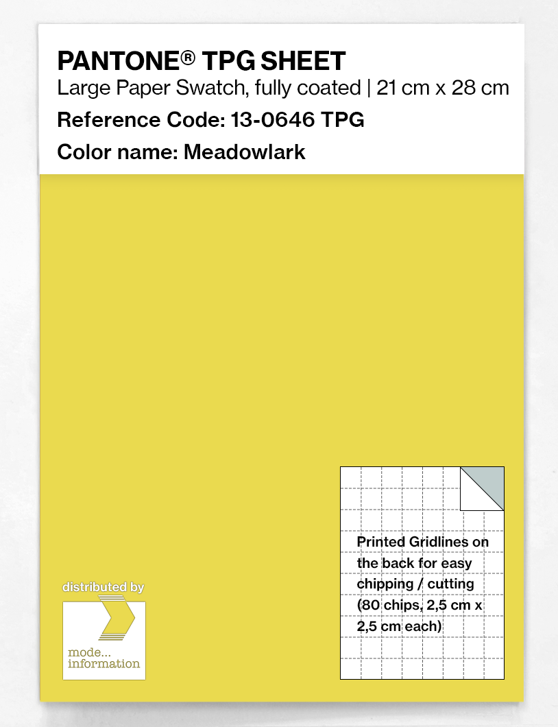 Artikelbild 1 des Artikels “PANTONE® TPG SHEET 13-0646 TPG Meadowlark “