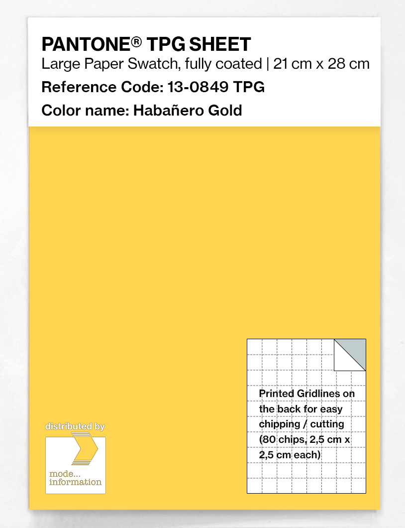 Artikelbild 1 des Artikels “PANTONE® TPG SHEET 13-0849 TPG Habañero Gold “