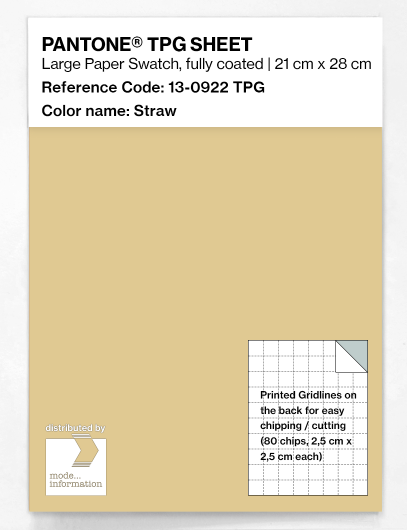 Artikelbild 1 des Artikels “PANTONE® TPG SHEET 13-0922 TPG Straw “