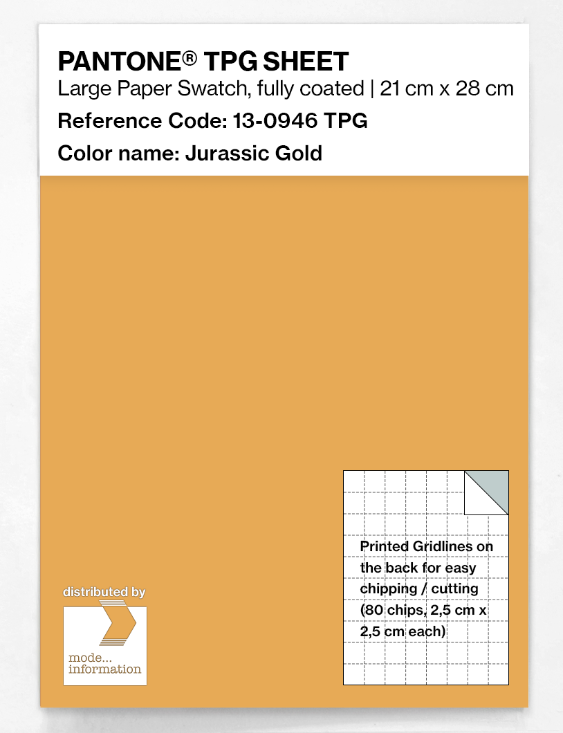 Artikelbild 1 des Artikels “PANTONE® TPG SHEET 13-0946 TPG Jurassic Gold “
