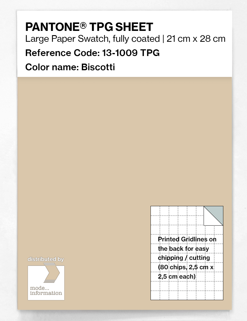 Product image 1 of the product “PANTONE® TPG SHEET 13-1009 TPG Biscotti ”