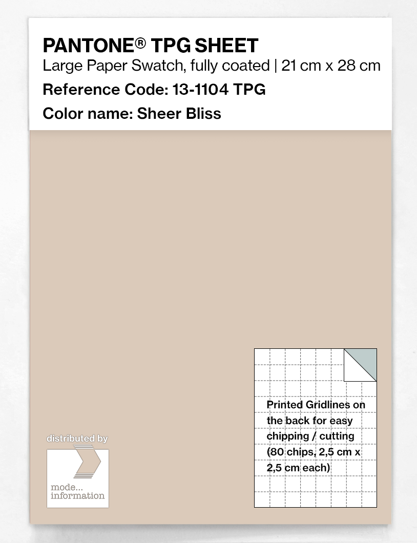 Artikelbild 1 des Artikels “PANTONE® TPG SHEET 13-1104 TPG Sheer Bliss “