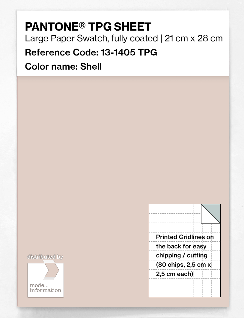 Product image 1 of the product “PANTONE® TPG SHEET 13-1405 TPG Shell ”
