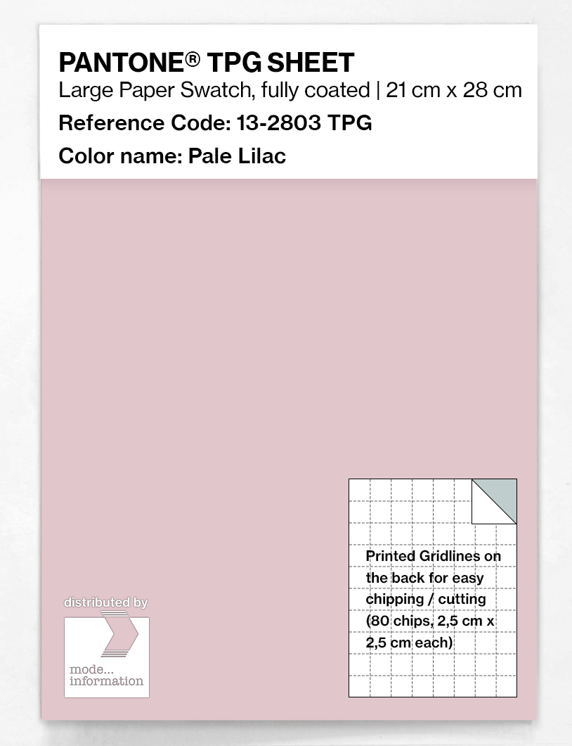 Product image 1 of the product “PANTONE® TPG SHEET 13-2803 TPG Pale Lilac ”