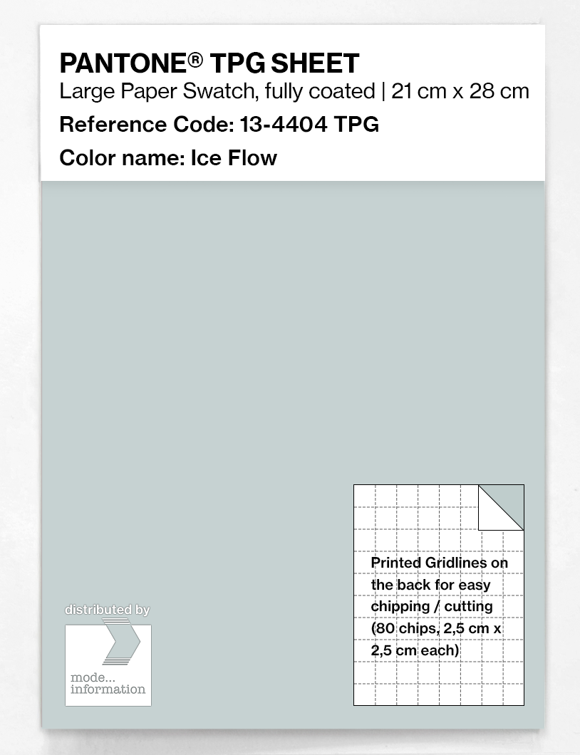Product image 1 of the product “PANTONE® TPG SHEET 13-4404 TPG Ice Flow ”