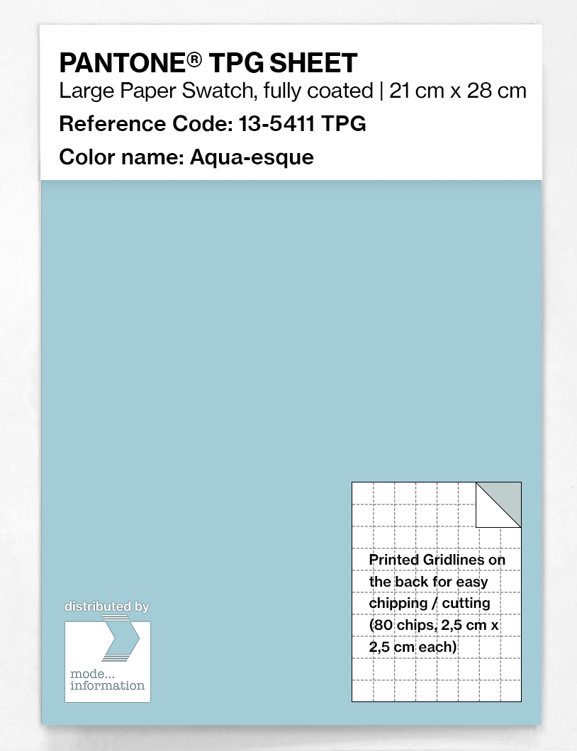 Artikelbild 1 des Artikels “PANTONE® TPG SHEET 13-5411 TPG Aqua-esque “