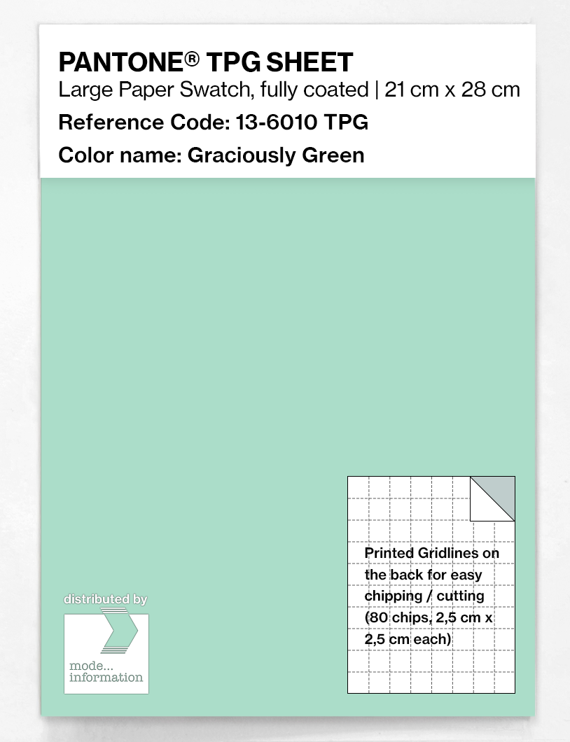 Artikelbild 1 des Artikels “PANTONE® TPG SHEET 13-6010 TPG Graciously Green “