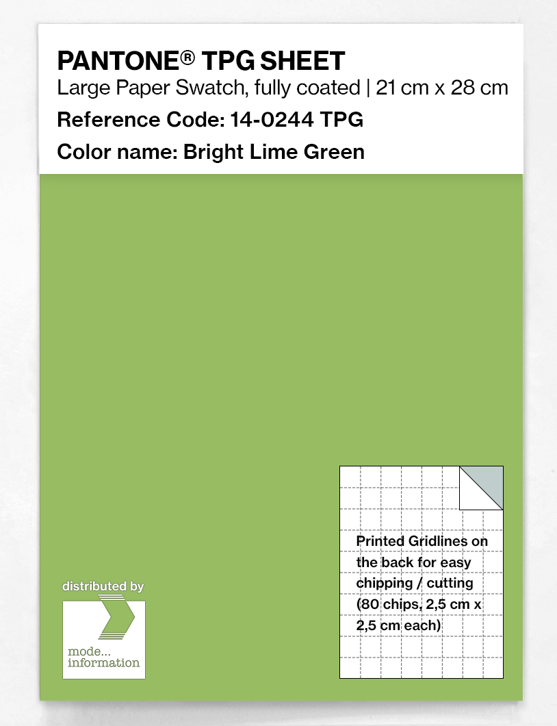 Artikelbild 1 des Artikels “PANTONE® TPG SHEET 14-0244 TPG Bright Lime Green “