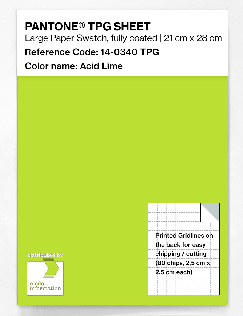 Artikelbild 1 des Artikels “PANTONE® TPG SHEET 14-0340 TPG Acid Lime “