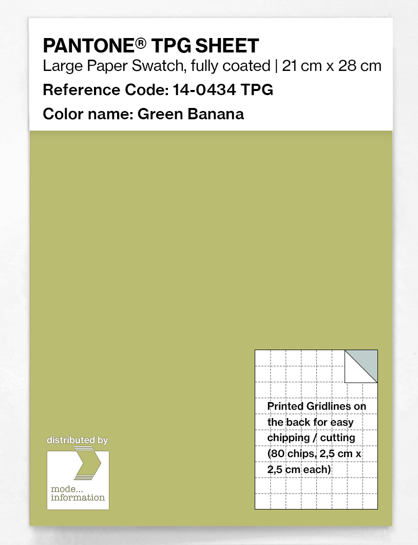 Product image 1 of the product “PANTONE® TPG SHEET 14-0434 TPG Green Banana ”