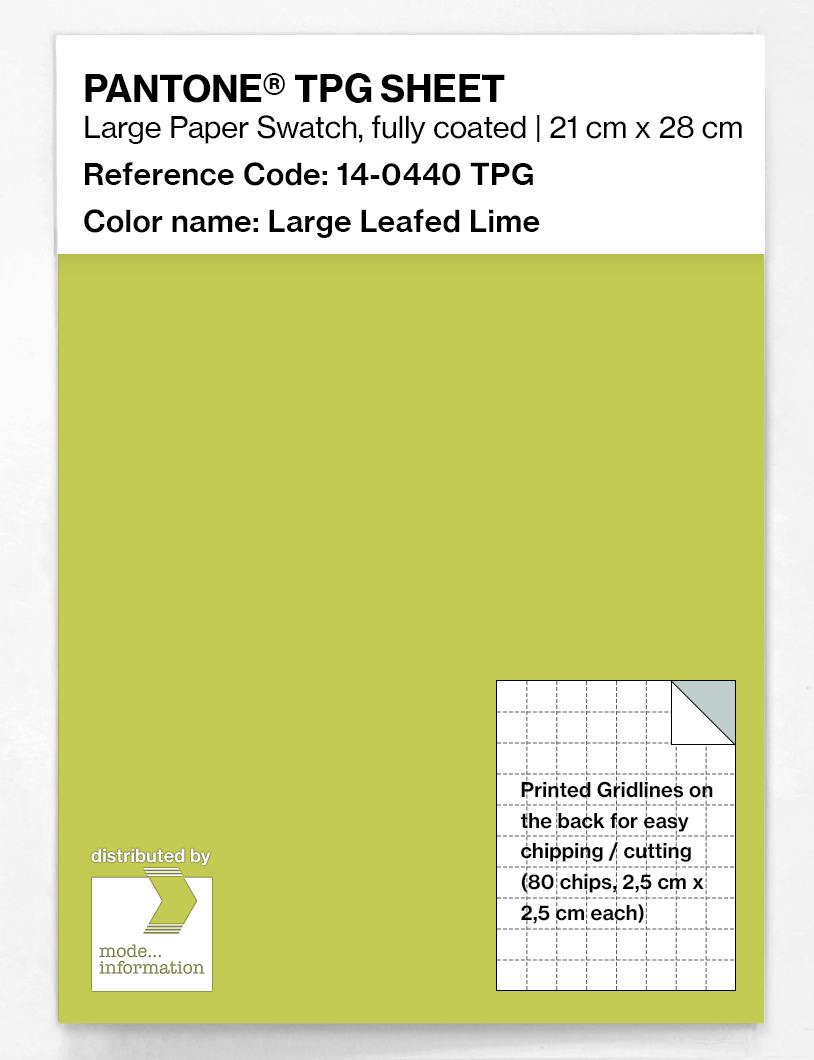 Artikelbild 1 des Artikels “PANTONE® TPG SHEET 14-0440 TPG Large Leafed Lime “