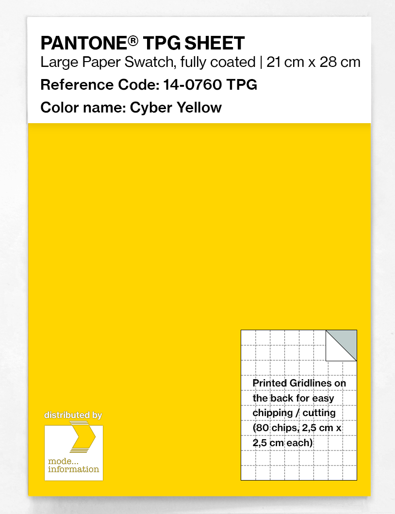 Artikelbild 1 des Artikels “PANTONE® TPG SHEET 14-0760 TPG Cyber Yellow “