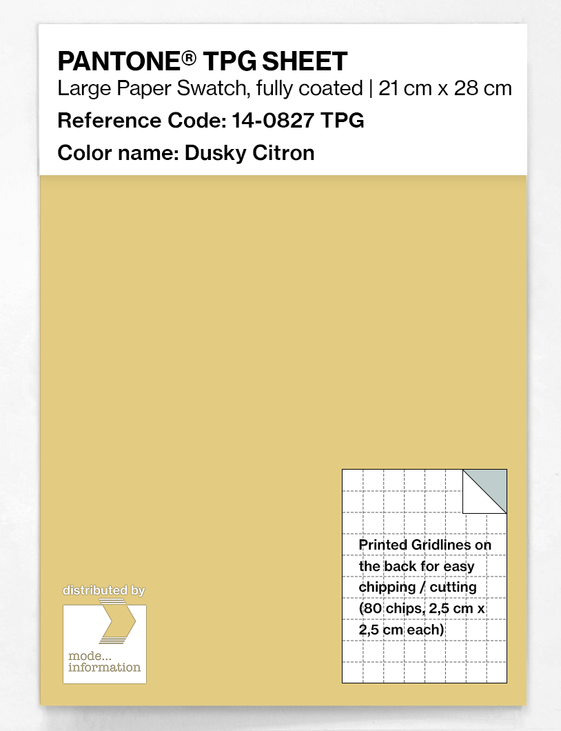Artikelbild 1 des Artikels “PANTONE® TPG SHEET 14-0827 TPG Dusky Citron “