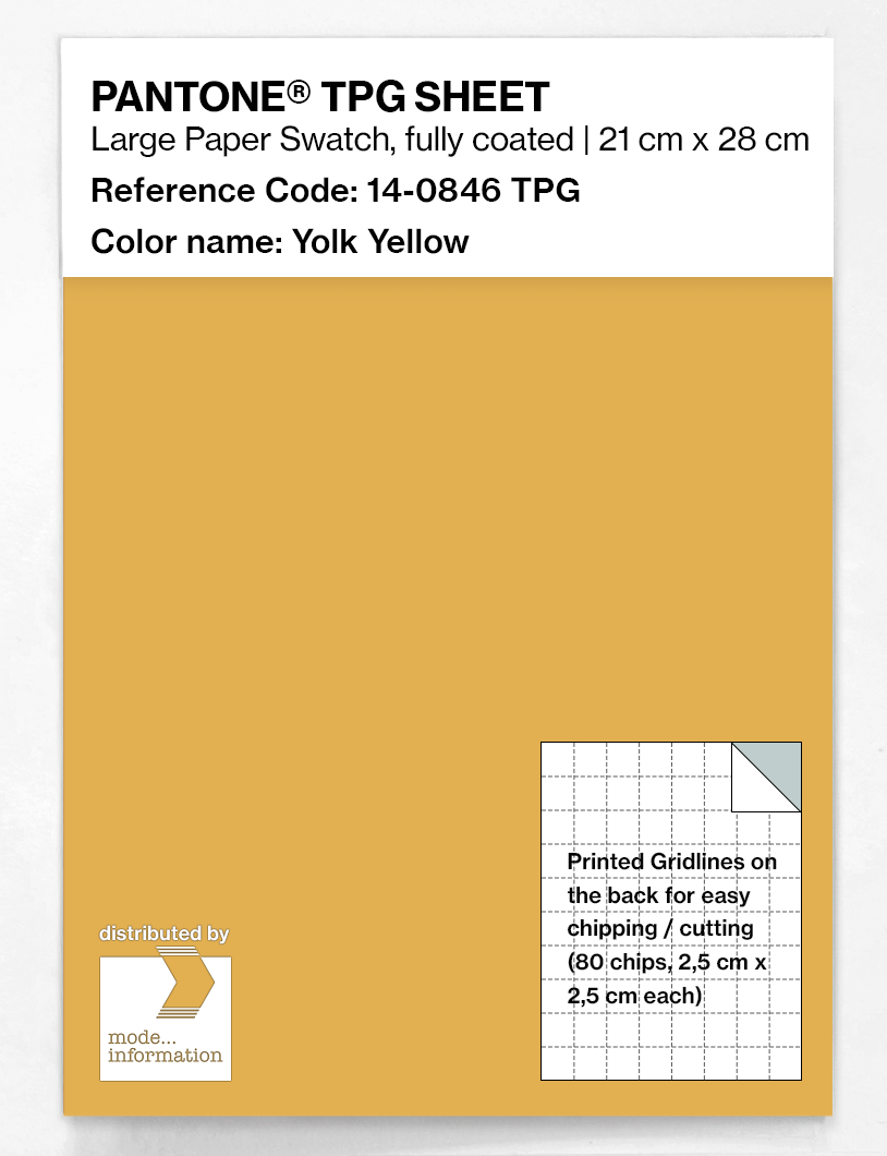 Artikelbild 1 des Artikels “PANTONE® TPG SHEET 14-0846 TPG Yolk Yellow “