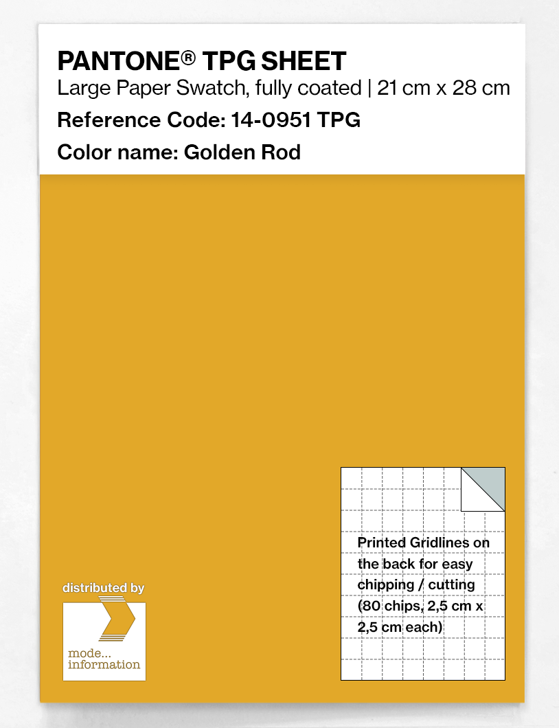 Product image 1 of the product “PANTONE® TPG SHEET 14-0951 TPG Golden Rod ”