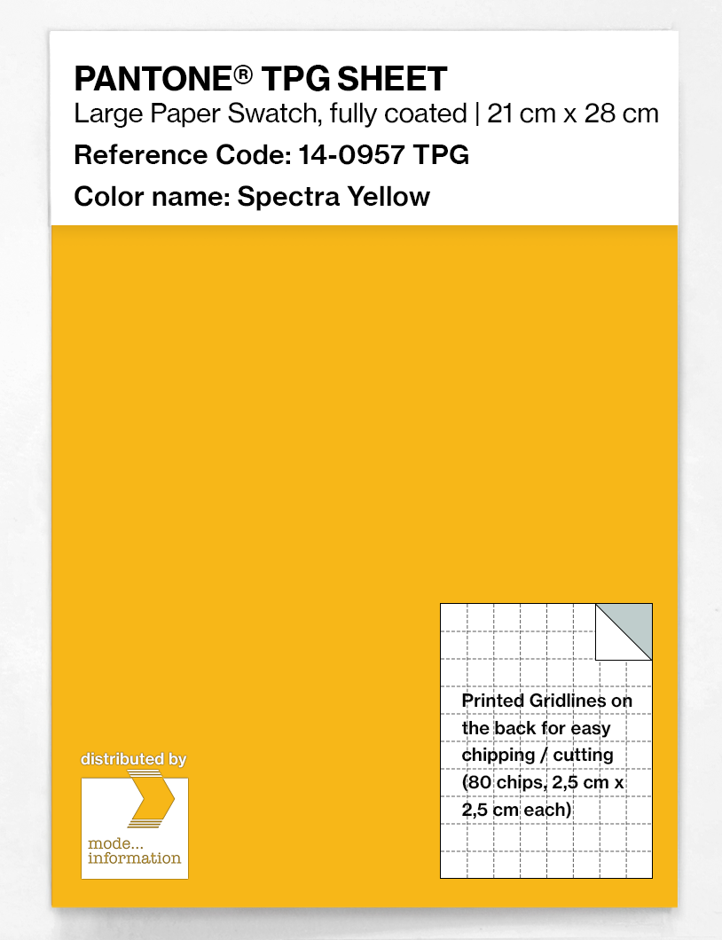 Artikelbild 1 des Artikels “PANTONE® TPG SHEET 14-0957 TPG Spectra Yellow “