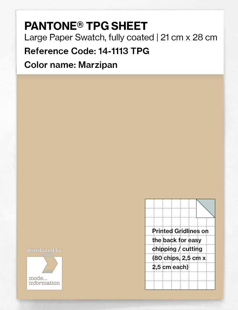 Product image 1 of the product “PANTONE® TPG SHEET 14-1113 TPG Marzipan ”