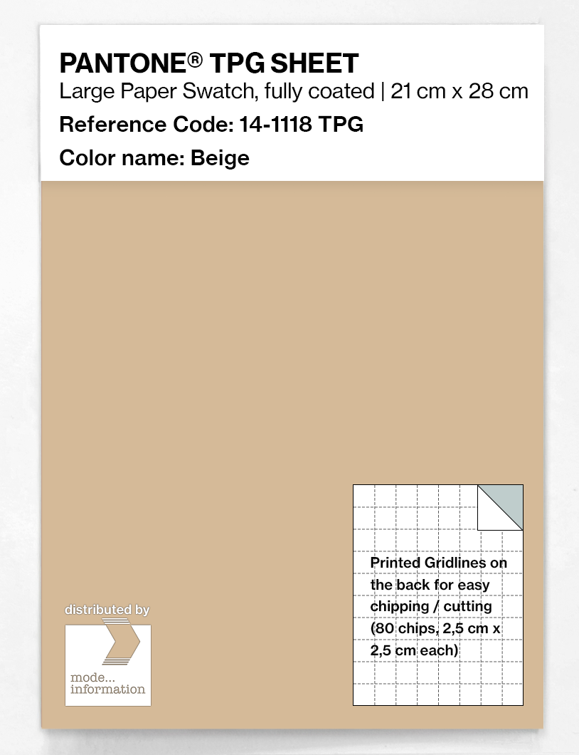 Artikelbild 1 des Artikels “PANTONE® TPG SHEET 14-1118 TPG Beige “