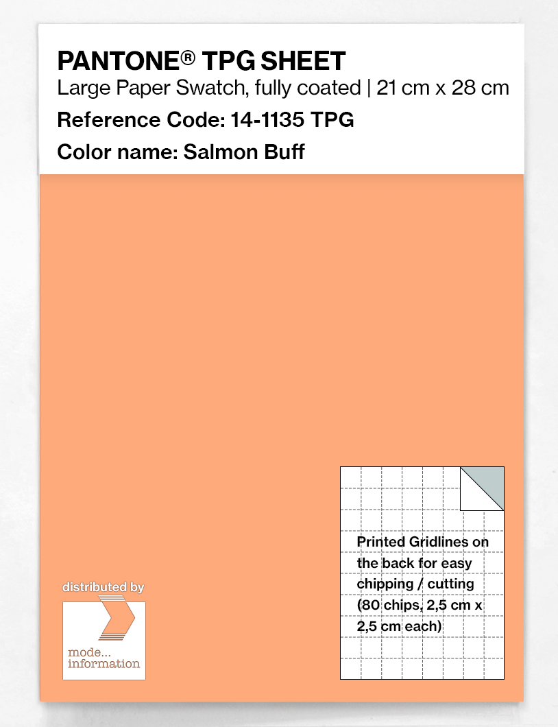 Product image 1 of the product “PANTONE® TPG SHEET 14-1135 TPG Salmon Buff ”
