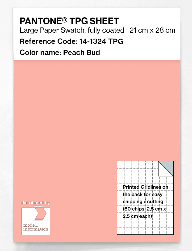 Product image 1 of the product “PANTONE® TPG SHEET 14-1324 TPG Peach Bud ”