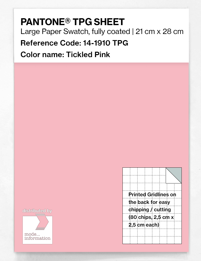 Product image 1 of the product “PANTONE® TPG SHEET 14-1910 TPG Tickled Pink ”