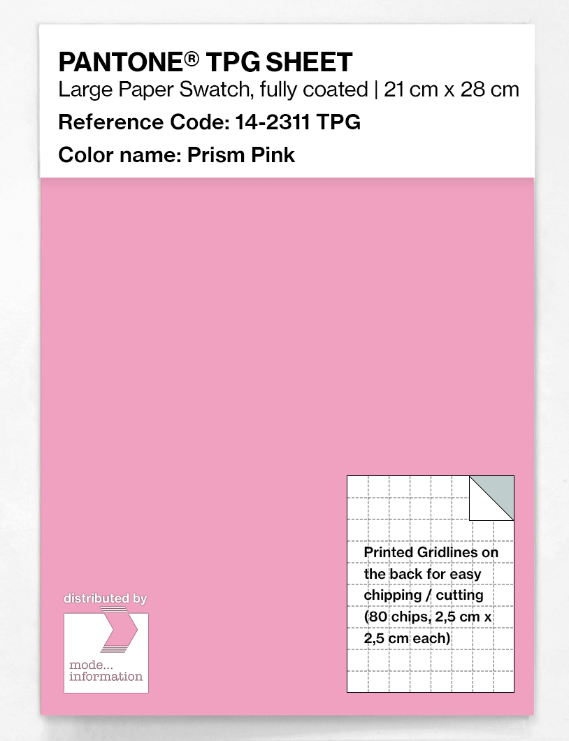 Product image 1 of the product “PANTONE® TPG SHEET 14-2311 TPG Prism Pink ”
