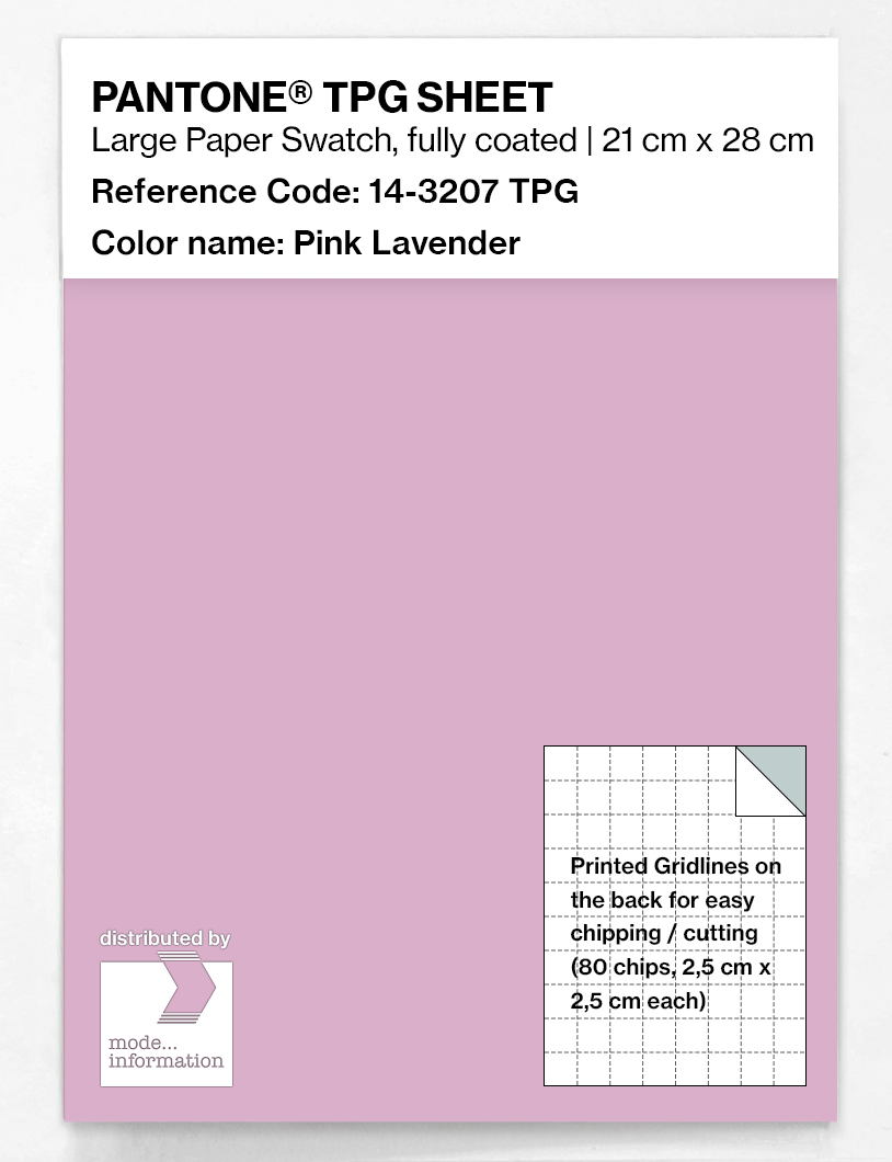 Product image 1 of the product “PANTONE® TPG SHEET 14-3207 TPG Pink Lavender ”
