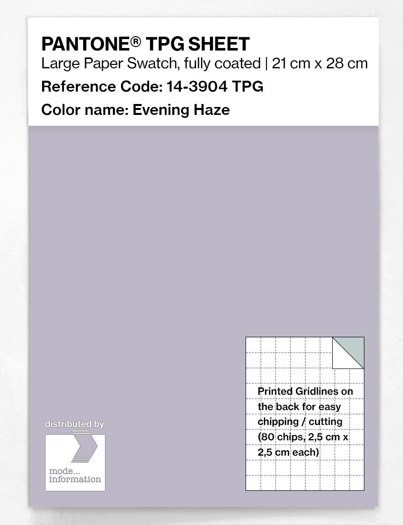 Artikelbild 1 des Artikels “PANTONE® TPG SHEET 14-3904 TPG Evening Haze “