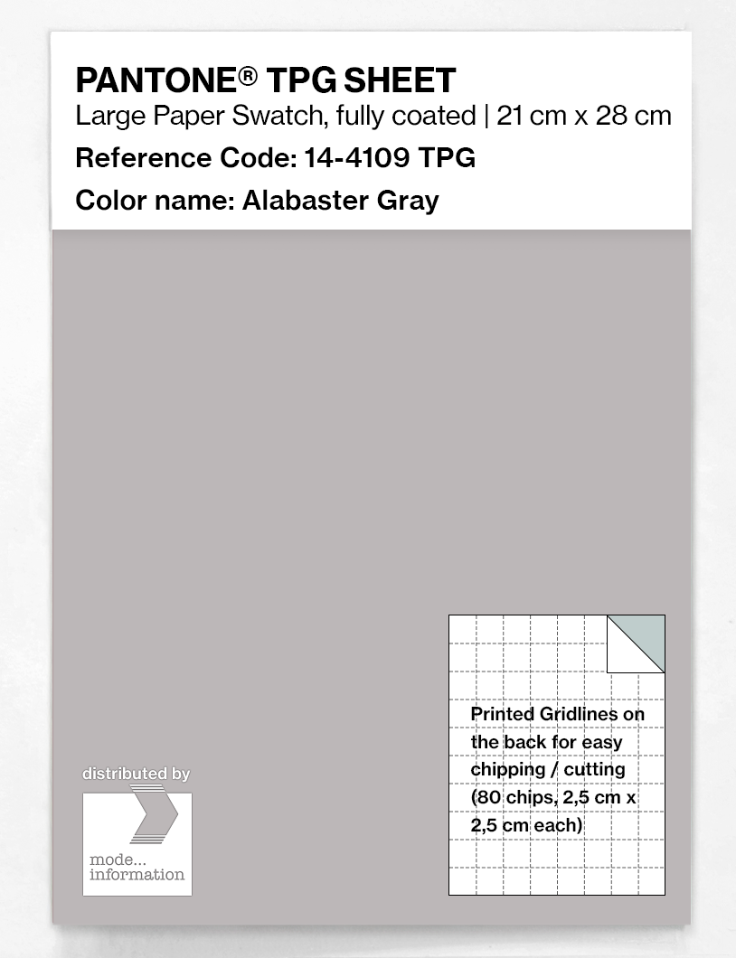Artikelbild 1 des Artikels “PANTONE® TPG SHEET 14-4109 TPG Alabaster Gray “