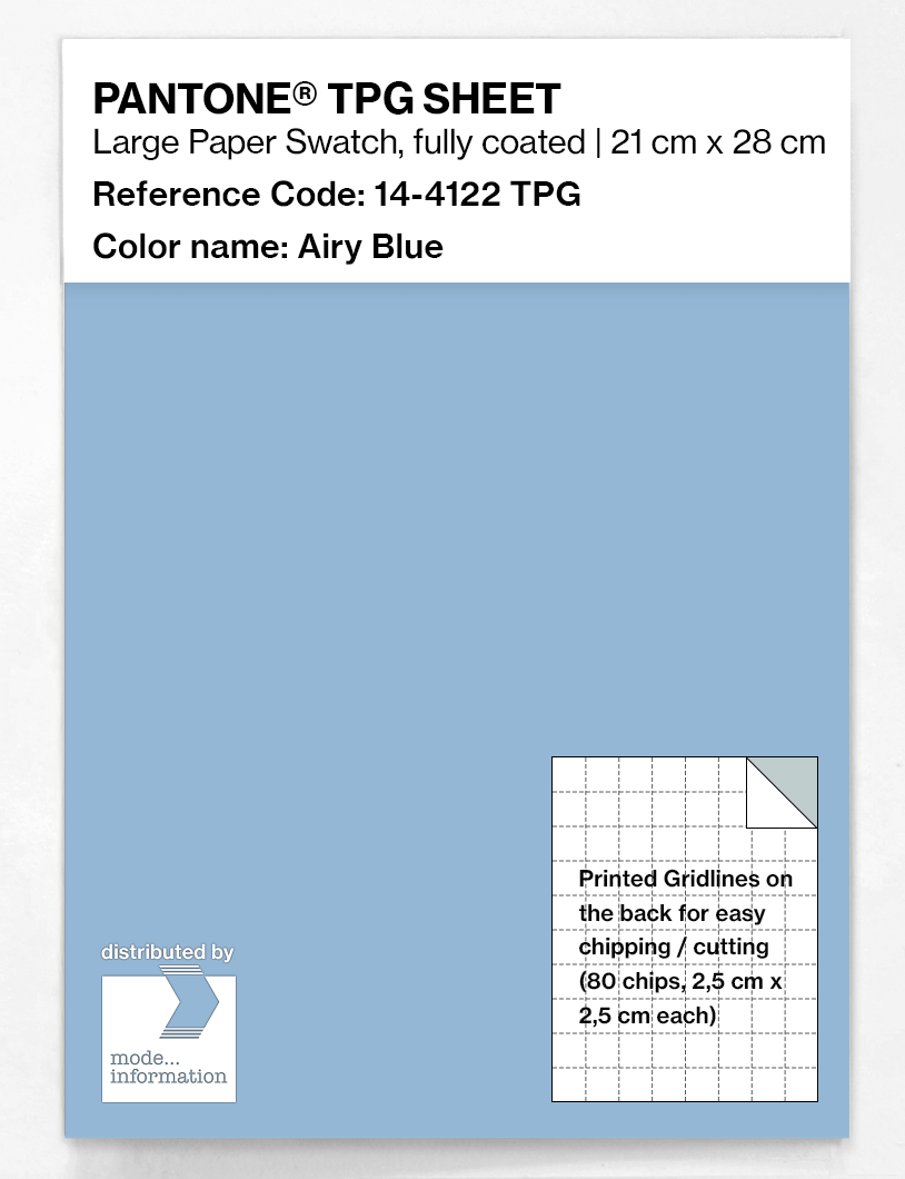 Artikelbild 1 des Artikels “PANTONE® TPG SHEET 14-4122 TPG Airy Blue “