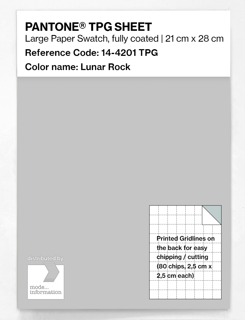 Product image 1 of the product “PANTONE® TPG SHEET 14-4201 TPG Lunar Rock ”