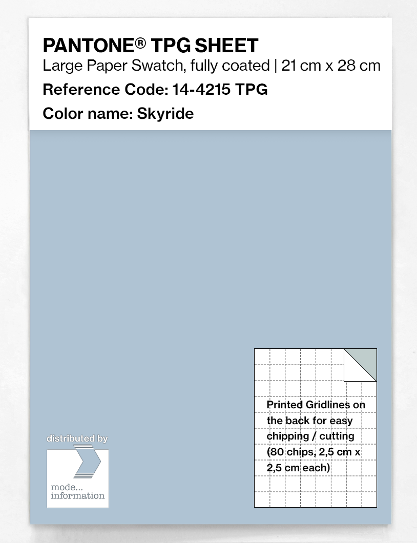 Artikelbild 1 des Artikels “PANTONE® TPG SHEET 14-4215 TPG Skyride “