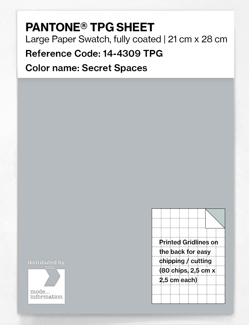 Artikelbild 1 des Artikels “PANTONE® TPG SHEET 14-4309 TPG Secret Spaces “