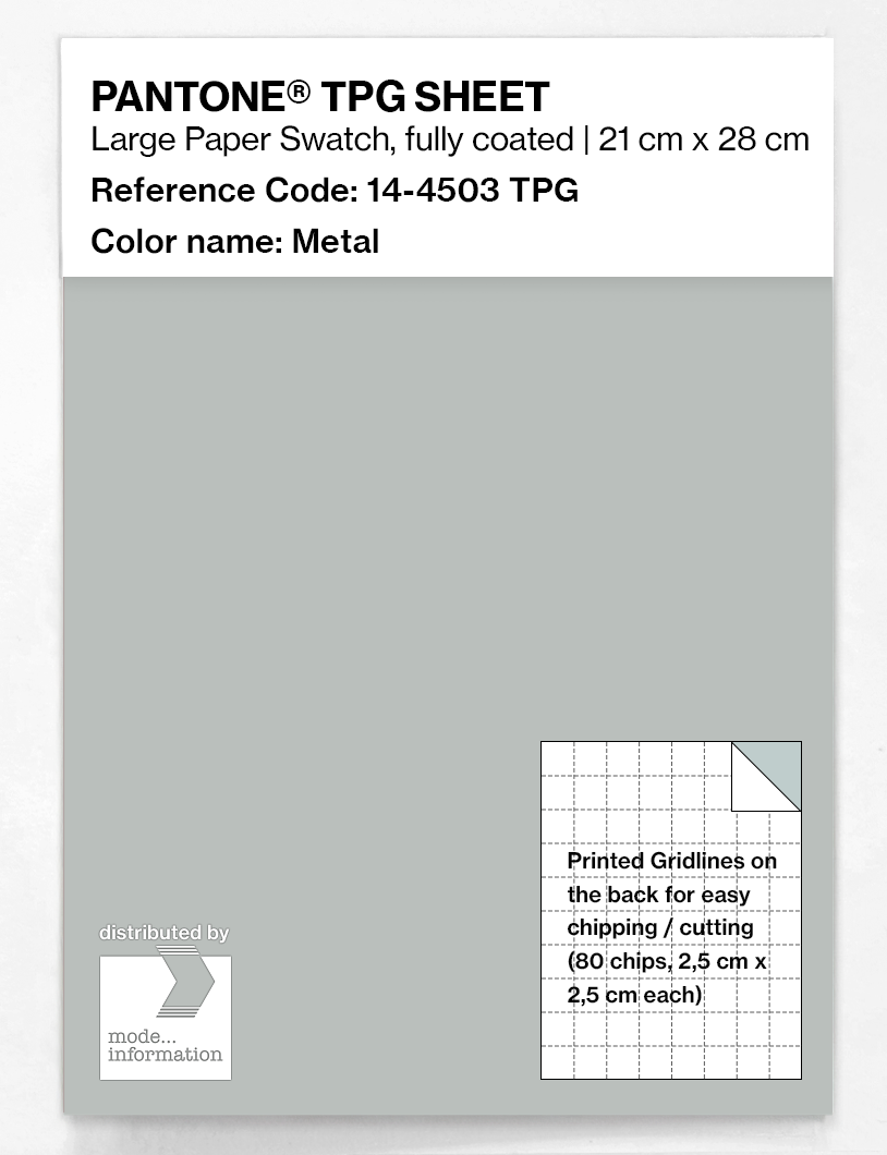 Product image 1 of the product “PANTONE® TPG SHEET 14-4503 TPG Metal ”