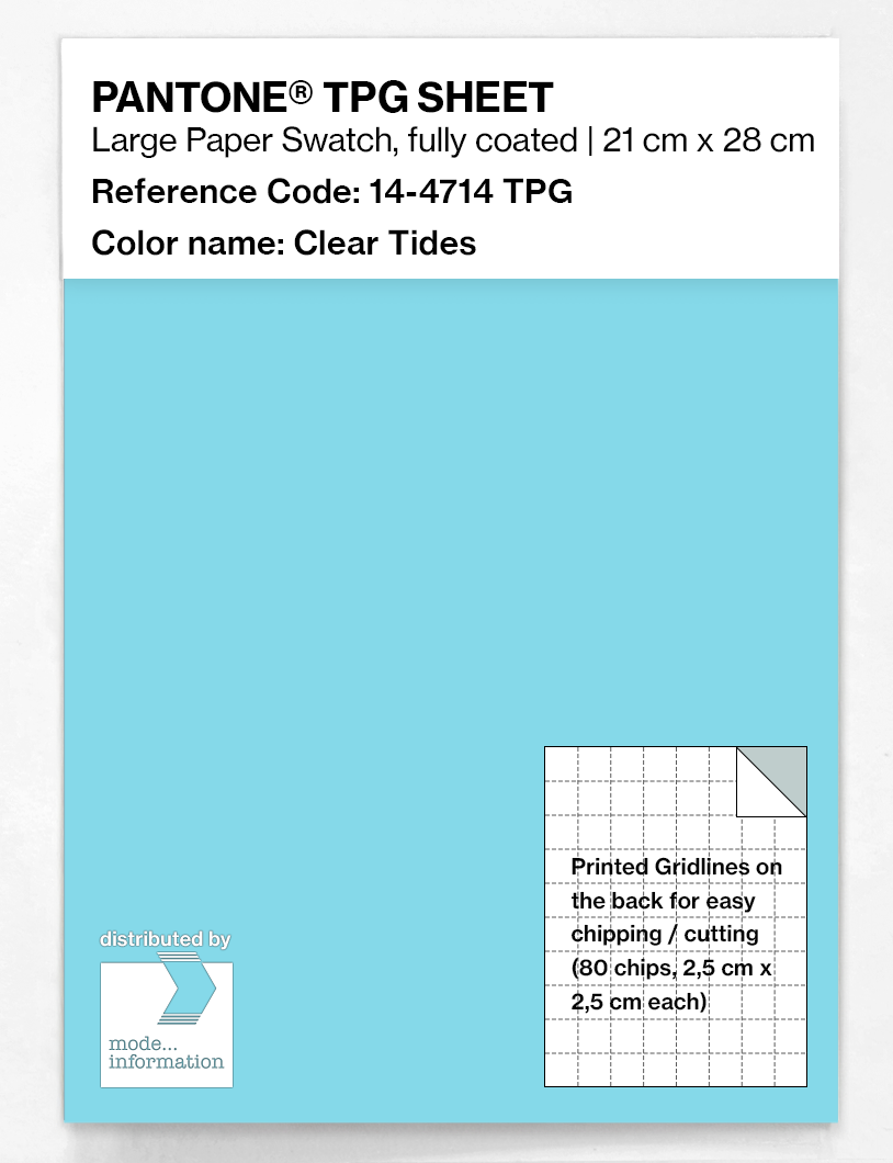 Artikelbild 1 des Artikels “PANTONE® TPG SHEET 14-4714 TPG Clear Tides “