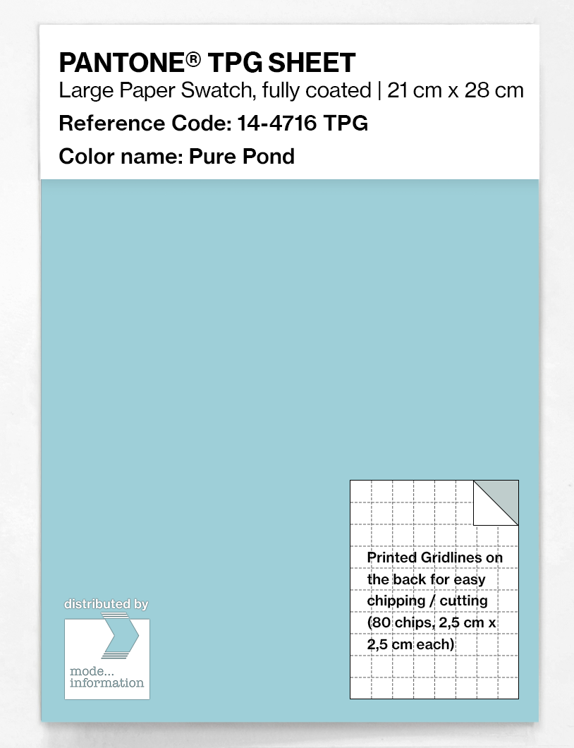 Artikelbild 1 des Artikels “PANTONE® TPG SHEET 14-4716 TPG Pure Pond “