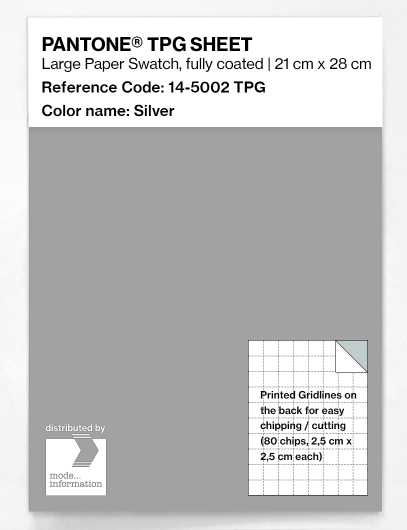 Artikelbild 1 des Artikels “PANTONE® TPG SHEET 14-5002 TPG Silver “