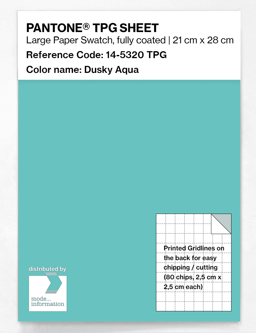 Artikelbild 1 des Artikels “PANTONE® TPG SHEET 14-5320 TPG Dusky Aqua “