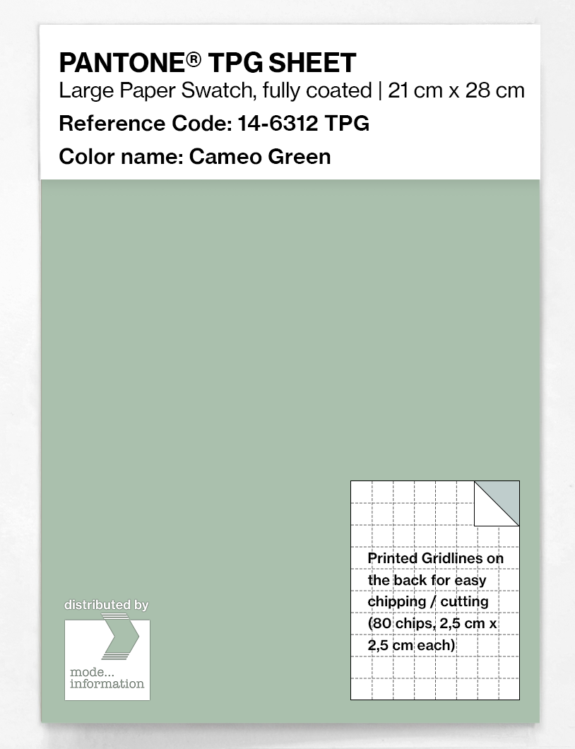 Artikelbild 1 des Artikels “PANTONE® TPG SHEET 14-6312 TPG Cameo Green “