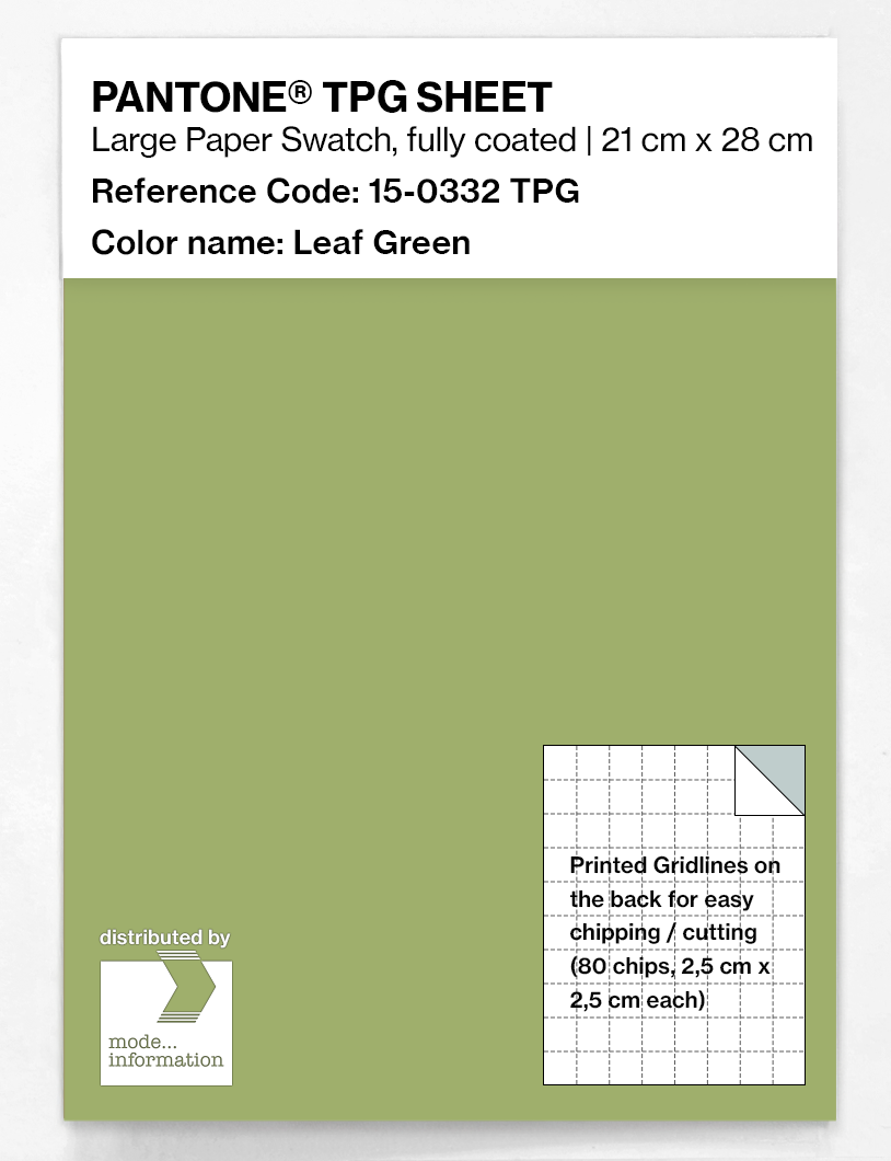 Artikelbild 1 des Artikels “PANTONE® TPG SHEET 15-0332 TPG Leaf Green “