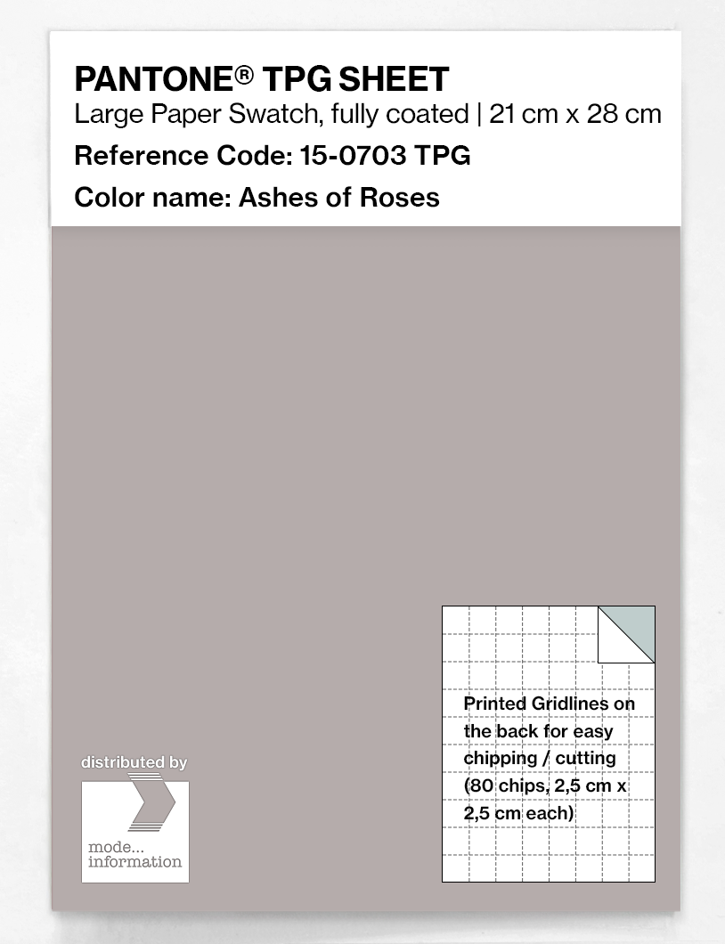 Product image 1 of the product “PANTONE® TPG SHEET 15-0703 TPG Ashes of Roses ”