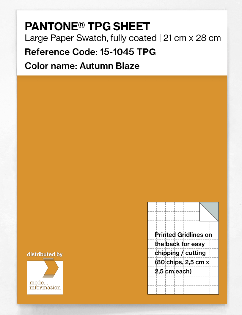 Artikelbild 1 des Artikels “PANTONE® TPG SHEET 15-1045 TPG Autumn Blaze “