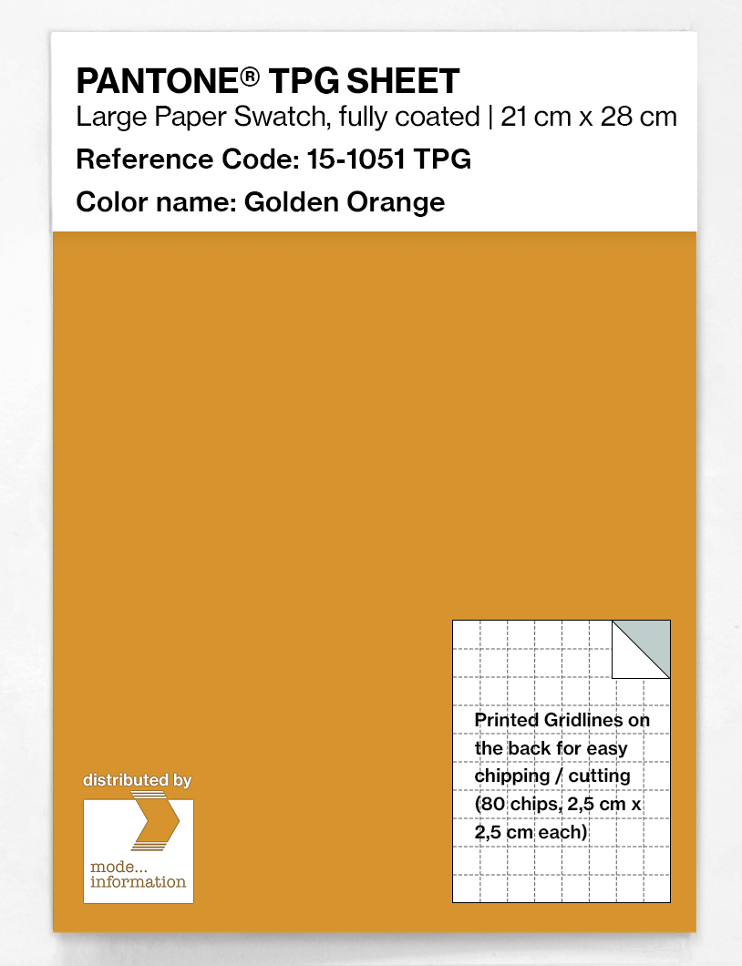Artikelbild 1 des Artikels “PANTONE® TPG SHEET 15-1051 TPG Golden Orange “