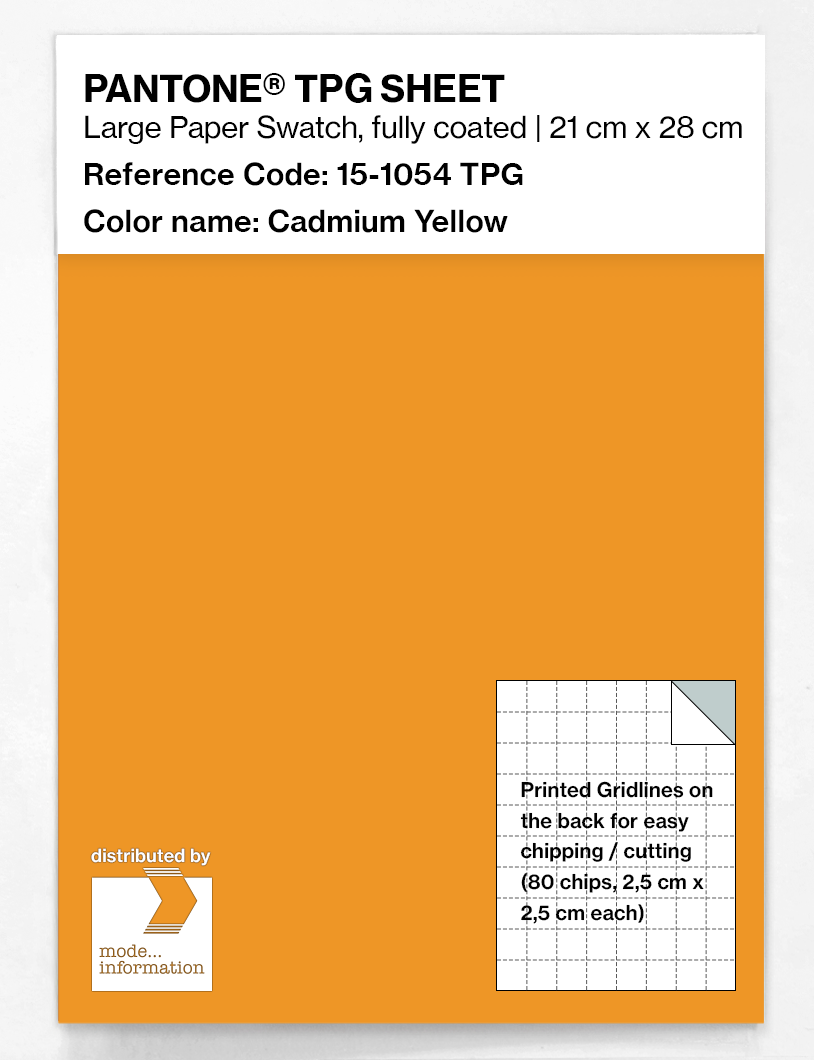 Artikelbild 1 des Artikels “PANTONE® TPG SHEET 15-1054 TPG Cadmium Yellow “