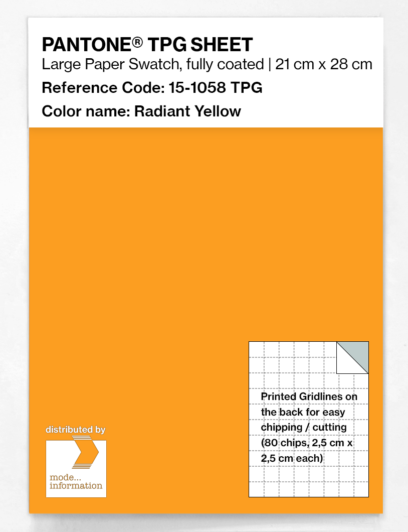 Artikelbild 1 des Artikels “PANTONE® TPG SHEET 15-1058 TPG Radiant Yellow “