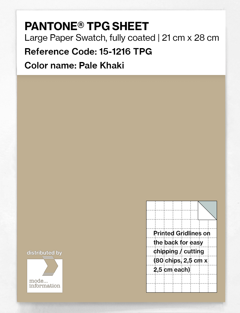 Artikelbild 1 des Artikels “PANTONE® TPG SHEET 15-1216 TPG Pale Khaki “