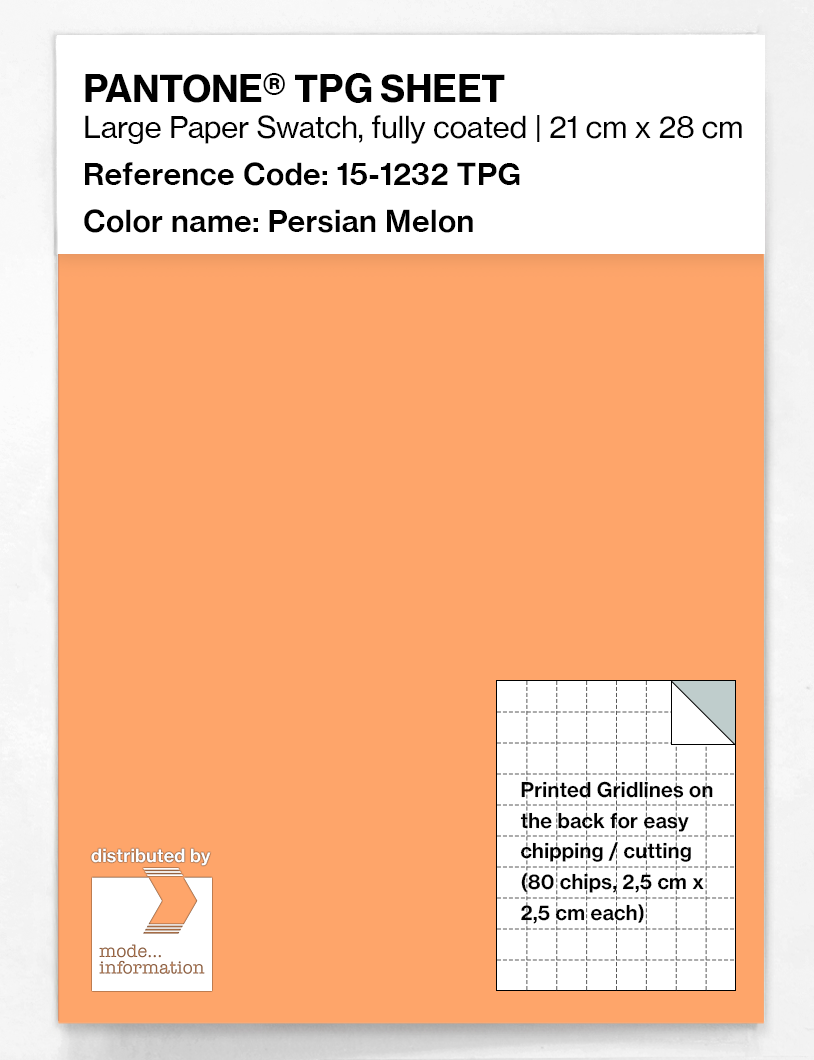 Artikelbild 1 des Artikels “PANTONE® TPG SHEET 15-1232 TPG Persian Melon “