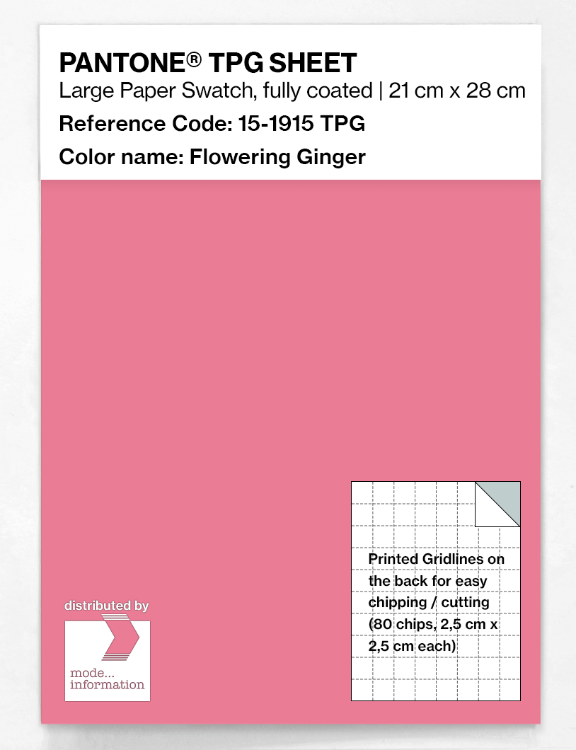 Product image 1 of the product “PANTONE® TPG SHEET 15-1915 TPG Flowering Ginger ”