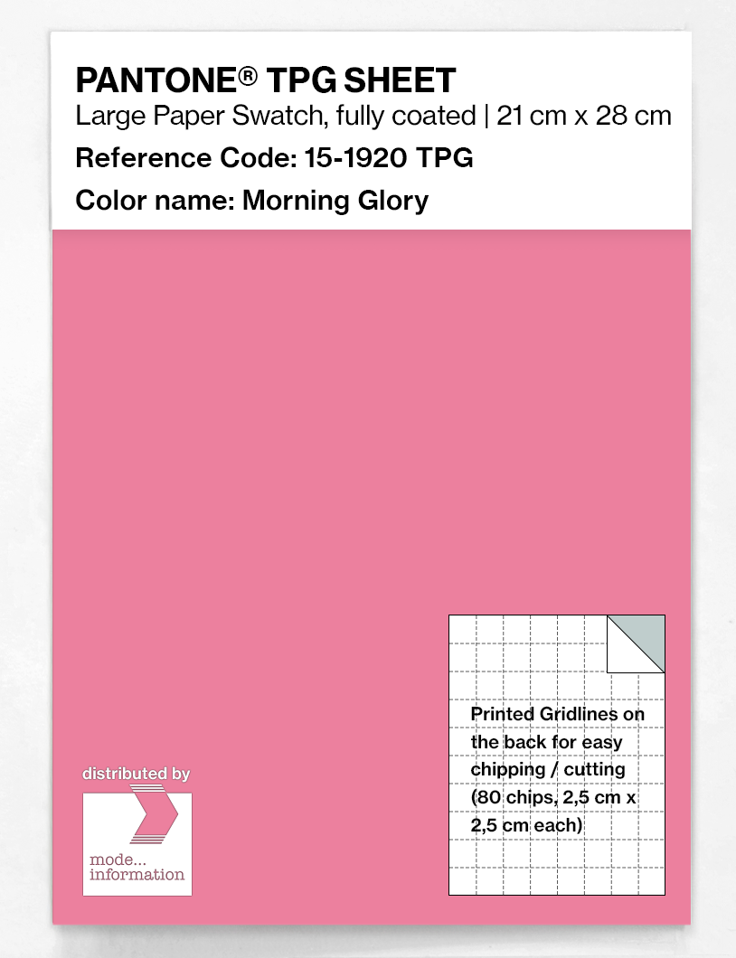 Product image 1 of the product “PANTONE® TPG SHEET 15-1920 TPG Morning Glory ”
